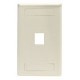 Black Box GigaStation2 1 Socket Network Faceplate - 1 x Socket(s) - Office White - TAA Compliance WPT456
