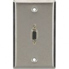 Black Box Single Gang Wall Plate with VGA Connector - 1-gang - 1 x VGA Port(s) WPVGA02-R2