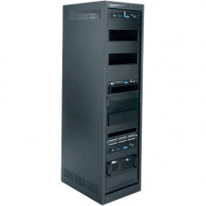 Middle Atlantic Products WR Series WR-44-42 Roll Out Rotating System Host Enclosure Rack Cabinet - 19" 44U Wide - Black - 750 lb x Maximum Weight Capacity WR-44-42