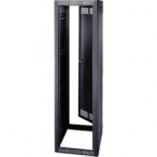 Middle Atlantic Products WRK Rack Cabinet - 19" 24U Wide x 25.75" Deep Floor Standing - Black - 2500 lb x Maximum Weight Capacity WRK-24SA-27LRD