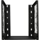 Istarusa Claytek WU-120B Wallmount Open Rack Frame - 12U Rack Height - Wall Mountable - Black - Steel - 165 lb Maximum Weight Capacity - RoHS Compliance WU-120B