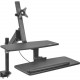 Tripp Lite WorkWise Single-Monitor Sit-Stand Desk Clamp Workstation - 33.70" Height x 23.60" Width x 49.50" Depth - Assembly Required - Black WWSS1327CP