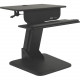 Tripp Lite WorkWise Sit Stand Desktop Workstation Height Adjustable Standing Desk - 23.50" Height x 22.40" Width x 23.60" Depth - Black WWSSDT