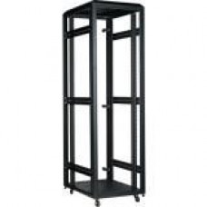 iStarUSA 42U 4-Post 1000mm Open Frame Rack - 42U Rack Height34" Rack Depth - Floor Standing - Black - SPCC, SPCC - TAA Compliance WX-4210