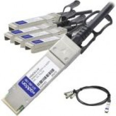 AddOn Intel X4DACBL3 Compatible TAA Compliant 40GBase-CU QSFP+ to 4xSFP+ Direct Attach Cable (Passive Twinax, 3m) - 100% compatible and guaranteed to work - TAA Compliance X4DACBL3-AO