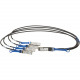 Intel &reg; Ethernet QSFP+ Breakout Cable, 5 meter - Twinaxial for Network Device - 16.40 ft - 1 x QSFP+ Network - 4 x SFP+ Network X4DACBL5