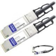 AddOn NetAPP X6595-R6 Compatible TAA Compliant 40GBase-CU QSFP+ to QSFP+ Direct Attach Cable (Active Twinax, 3m) - 100% compatible and guaranteed to work - TAA Compliance X6595-R6-AO