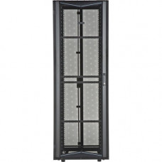 Panduit FlexFusion Cabinet - For Patch Panel, LAN Switch, Server, PDU - 45U Rack Height x 19" Rack Width - Floor Standing - Jet Black - Steel - 2504.45 lb Dynamic/Rolling Weight Capacity - 3507.55 lb Static/Stationary Weight Capacity - TAA Compliance
