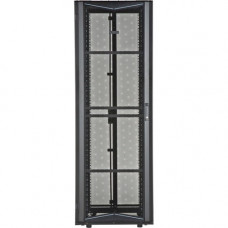 Panduit FlexFusion Cabinet - For Patch Panel, LAN Switch, Server, PDU - 42U Rack Height x 19" Rack Width - Floor Standing - Black - Steel - 2504.45 lb Dynamic/Rolling Weight Capacity - 3507.55 lb Static/Stationary Weight Capacity - TAA Compliance XG6