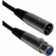 Qvs 15ft XLR Male to Female Balanced Audio Cable - 15 ft XLR Audio Cable for Microphone, Guitar, Audio Device - First End: 1 x XLR Male Audio - Second End: 1 x XLR Female Audio XLRMF-15