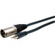 Comprehensive Standard Series XLR Plug to RCA Plug Audio Cable 3ft - 3 ft RCA/XLR Audio Cable for Audio Device - First End: 1 x RCA Male Audio - Second End: 1 x XLR Male Audio - Shielding - Black XLRP-PP-3ST
