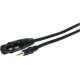 Comprehensive Standard Series XLR Plug to RCA Plug Audio Cable 6ft - 6 ft RCA/XLR Audio Cable for Audio Device - First End: 1 x RCA Male Audio - Second End: 1 x XLR Male Audio - Shielding - Black XLRP-PP-6ST