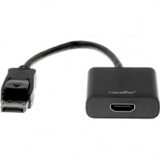 Rocstor DisplayPort (male) to HDMI (female) Adapter Converter - 1 Pack - 1 x DisplayPort Male Digital Audio/Video - 1 x HDMI Female Digital Audio/Video - 1920 x 1200 Supported - Black Y10A101-B1