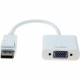 Rocstor DisplayPort to VGA Video Adapter Converter - Cable Length: 5.9" - 5.90" DisplayPort/VGA Video Cable for Desktop Computer, Notebook, Projector, Monitor, HDTV, Video Device - First End: 1 x DisplayPort Male Video - Second End: 1 x HD-15 Fe