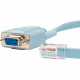 Rocstor Premium 6 ft Cisco&reg; console router cable - RJ45 (m) - DB9 (f) - RJ-45 Male Network - DB-9 Female Serial - Blue - Blue Cisco Router Cable - M/F - 6 ft DB-9/RJ-45 Data Transfer Cable for Router, Access Point, Notebook - RJ-45 Male Network - 