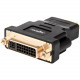 Rocstor HDMI to DVI-D Video Cable Adapter - M/F - 1 Pack - Gold Connector - Black Y10A238-B1