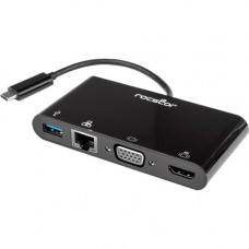 Rocstor Docking Station - for Notebook/Monitor - USB Type C - 4K, Full HD - 3840 x 2160, 1920 x 1080, 1920 x 1200 - 1 x USB Ports - 1 x USB 3.0 - 1 x USB Type-A Ports - USB Type-A - 1 x USB Type-C Ports - USB Type-C - Network (RJ-45) - 1 x HDMI Ports - HD