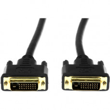 Rocstor DVI-D Dual Link Display Cable (m/m) Black - 6 ft DVI Video Cable for Video Device, Monitor, Projector, TV - First End: 1 x DVI (Dual-Link) Male Digital Video - Second End: 1 x DVI (Dual-Link) Male Digital Video - 1.24 GB/s - Supports up to 2560 x 