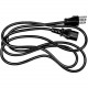 Rocstor 5ft Computer Power Cord NEMA5-15P to C13 - For PC, Printer, Projector, Television, Server, PDU - Black - 5 ft Cord Length Y10C112-B1