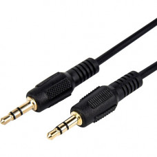 Rocstor Premium Slim 3.5mm Stereo Audio Cable 1 ft - M/M - Mini-phone Male Stereo Audio - Mini-phone Male Stereo Audio Male to Male- .3m - Black - For Smartphone, Mobile Phones, iPhone (with Headphone Jack), iPod AND MP3 PLAYER - 11.81" Mini-phone Au