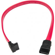 Rocstor Premium 12in SATA to Right Angle SATA Serial ATA Cable - SATA - 12in - SATA - SATA Right Angle Drive Cable - 1 ft SATA Data Transfer Cable for Hard Drive - First End: 1 x SATA - Second End: 1 x SATA - 768 MB/s - Red Y10C226-R1