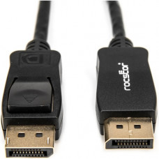 Rocstor Premium 6ft / 2m DisplayPort 1.2 Cable M/M - DisplayPort 4k - DisplayPort Male Digital Audio/Video - 6ft - Black- DP TO DP Cable 4Kx2K - 6 ft DisplayPort A/V Cable for Monitor, Audio/Video Device - DisplayPort Male Digital Audio/Video - DisplayPor