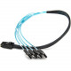 Rocstor Premium 20in Serial Attached SCSI SAS Cable - SFF-8087 to 4x Latching SATA - SAS/SATA for Hard Drive - 20in / 50cm - 1 Pack - SFF-8087 Male SAS - Male SATA - Blue SFF-8087 TO 4X SATA Cable - 1.67 ft SAS/SATA Data Transfer Cable for Hard Drive, Bac