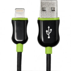 Rocstor Premium 6 ft./2 m. Black Lightning to USB Charge Sync Cable - 6 ft Lightning/USB Data Transfer Cable - First End: 1 x Type A Male USB - Second End: 1 x Lightning Male Proprietary Connector - MFI - Black Y10C259-B1
