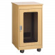 Chief 28U, 28" Deep Maple F1 Series Rack - 500 lb Load Capacity - 62" Height x 26.6" Width x 30" Depth - Floor - Acrylic, Solid Wood, Steel - Maple YF1F2828M