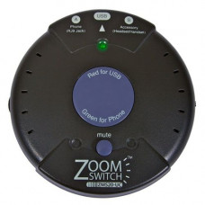 Zoom Switch ZoomSwitch ZMS20-UC Headset Adapter for Phone and PC with Vol. and Mute - TAA Compliance ZMS20-UC
