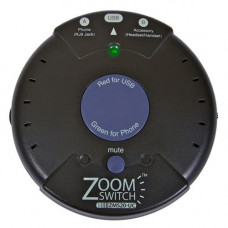 Zoom Switch ZoomSwitch ZMS20-UC Headset Adapter for Phone and PC with Vol. and Mute - TAA Compliance ZMS20-UC
