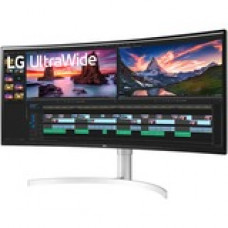 LG Ultrawide 38BN95C-W 38" UW-QHD+ Curved Screen LCD Monitor - 16:9 - 38" Class - Nano In-plane Switching (Nano IPS) Technology - 3840 x 1600 - G-sync Compatible - 1 ms GTG - 120 Hz Refresh Rate - TAA Compliance 38BN95C-W