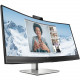HP E34m G4 34" WQHD Curved Screen LED LCD Monitor - 21:9 - 34" Class - Vertical Alignment (VA) - 3440 x 1440 - 16.7 Million Colors - 400 Nit - 5 ms - 75 Hz Refresh Rate - HDMI - DisplayPort - USB Hub 40Z26AA#ABA