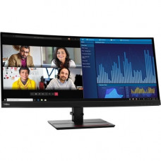 Lenovo ThinkVision P34W-20 34" UW-QHD Curved Screen WLED LCD Monitor - 21:9 - Raven Black - 34" Class - In-plane Switching (IPS) Technology - 3440 x 1440 - 1.07 Billion Colors - 300 Nit - 4 ms - 60 Hz Refresh Rate - HDMI - DisplayPort - USB Hub 