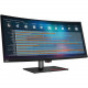 Lenovo ThinkVision P40w-20 39.7" WUHD Curved Screen WLED LCD Monitor - 21:9 - Raven Black - 40" Class - In-plane Switching (IPS) Technology - 5120 x 2160 - 1.07 Billion Colors - 300 Nit Typical - 4 ms Extreme Mode - 75 Hz Refresh Rate - HDMI - D