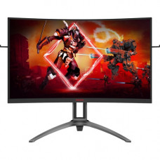 Aoc AGON AG323QCX2 31.5" WQHD Curved Screen WLED Gaming LCD Monitor - 16:9 - Black, Gray - 32" Class - Vertical Alignment (VA) - 2560 x 1440 - 16.7 Million Colors - FreeSync - 400 Nit - 1 ms - 144 Hz Refresh Rate - HDMI - DisplayPort - USB Hub A