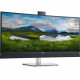 Dell C3422WE 34.1" WQHD Curved Screen Edge WLED LCD Monitor - 21:9 - Platinum Silver - 34" Class - In-plane Switching (IPS) Technology - 3440 x 1440 - 1.07 Billion Colors - 300 Nit - 5 ms GTG (Fast) - HDMI - DisplayPort - USB Hub, KVM Switch -C3