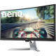 BenQ EX3501R 35" LED LCD Monitor - 21:9 - 4 ms - 3440 x 1440 - 16.7 Million Colors - 300 Nit - 20,000,000:1 - UW-QHD - HDMI - DisplayPort - USB - 65.70 W - Gray EX3501R