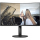 Micro-Star International  MSI Modern MD271CP 27" Full HD Curved Screen LED LCD Monitor - 16:9 - Matte Black - 27" Class - Vertical Alignment (VA) - 1920 x 1080 - 16.7 Million Colors - 250 Nit - 4 ms - 75 Hz Refresh Rate - HDMI MODERNMD271CP