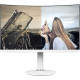 Micro-Star International  MSI Modern MD271CPW 27" Full HD Curved Screen LED LCD Monitor - 16:9 - Matte White - 27" Class - Vertical Alignment (VA) - 1920 x 1080 - 16.7 Million Colors - 250 Nit - 4 ms - 75 Hz Refresh Rate - HDMI MODERNMD271CPW