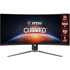 Micro-Star International  MSI Optix MPG ARTYMIS 343CQR 34 Inch Ultrawide 4K 1000R Curved Display Monitor with HDR400 21:9 - 34" Class - Vertical Alignment (VA) - 3440 x 1440 - 1.07 Billion Colors - FreeSync Premium - 550 Nit - 1 ms MPRT - 120 Hz Refr