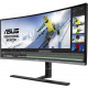 Asus ProArt PA34VC UW-QHD Curved Screen LED LCD Monitor - 21:9 - Black - 3440 x 1440 - 1.07 Billion Colors - Adaptive Sync - 300 Nit Typical - 100 &micro;s GTG - HDMI - DisplayPort - USB Type-C PA34VC