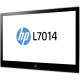 HP L7014 14" WXGA LED LCD Monitor - 16:9 - Black, Asteroid - 14" Class - 1366 x 768 - 14.4 Million colors - 200 Nit - 16 ms - DisplayPort - TAA Compliance T6N31AA#ABA