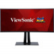 Viewsonic VP3881 38" UW-QHD+ Curved Screen WLED LCD Monitor - 21:9 - 3840 x 1600 - 1.07 Billion Colors - )300 Nit - 7 ms - HDMI - DisplayPort VP3881