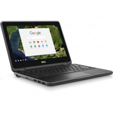Dell Chromebook 3100 3189 11.6" Touchscreen 2 in 1 Chromebook - 1366 x 768 - Celeron N3060 - 4 GB RAM - 16 GB Flash Memory - Black - Chrome OS - Intel HD Graphics 400 - In-plane Switching (IPS) Technology - English Keyboard - 10 Hour Battery Run Time