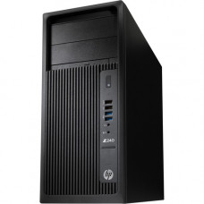 HP Z240 Workstation - 1 x Intel 3.30 GHz - 16 GB DDR4 SDRAM RAM - 256 GB SSD - Tower - Black - Serial ATA/600 Controller - 0, 1 RAID Levels - Gigabit Ethernet 5YP92US#ABA