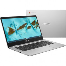 Asus Chromebook C424 C424MA-WH44F 14" Chromebook - Full HD - 1920 x 1080 - Intel Celeron N4020 Dual-core (2 Core) 1.10 GHz - 4 GB Total RAM - 64 GB Flash Memory - Silver - Intel Chip - Chrome OS - Intel UHD Graphics 600 - In-plane Switching (IPS) Tec