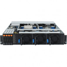 Gigabyte H242-Z10 Barebone System - 2U Rack-mountable - AMD - 4 Number of Node(s) - Socket SP3 - 1 x Processor Support - 128 GB DDR4 SDRAM DDR4-3200/PC4-25600 Maximum RAM Support - ASPEED AST2500 Integrated - 1 x Total Bays - 1 2.5" Bay(s) - 5 x Tota