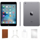 Ereplacements Refurbished Apple iPad Mini 2 (2nd Gen, 2013), 16GB, Black/Space Gray, WiFi, Bundle only from eReplacements, 1 Year Warranty from eReplacements, Tablet Case and Screen Protector included. (A1489, ME276LL/A, IPADM2B16) - Bundle Includes: Univ