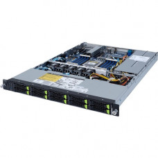 Gigabyte R152-Z33 Barebone System - 1U Rack-mountable - 1 x Processor Support - AMD Chipset - 128 GB DDR4 SDRAM DDR4-3200/PC4-25600 Maximum RAM Support - 16 Total Memory Slots - ASPEED AST2500 Integrated - 10 2.5" Bay(s) - Processor Support (EPYC) - 